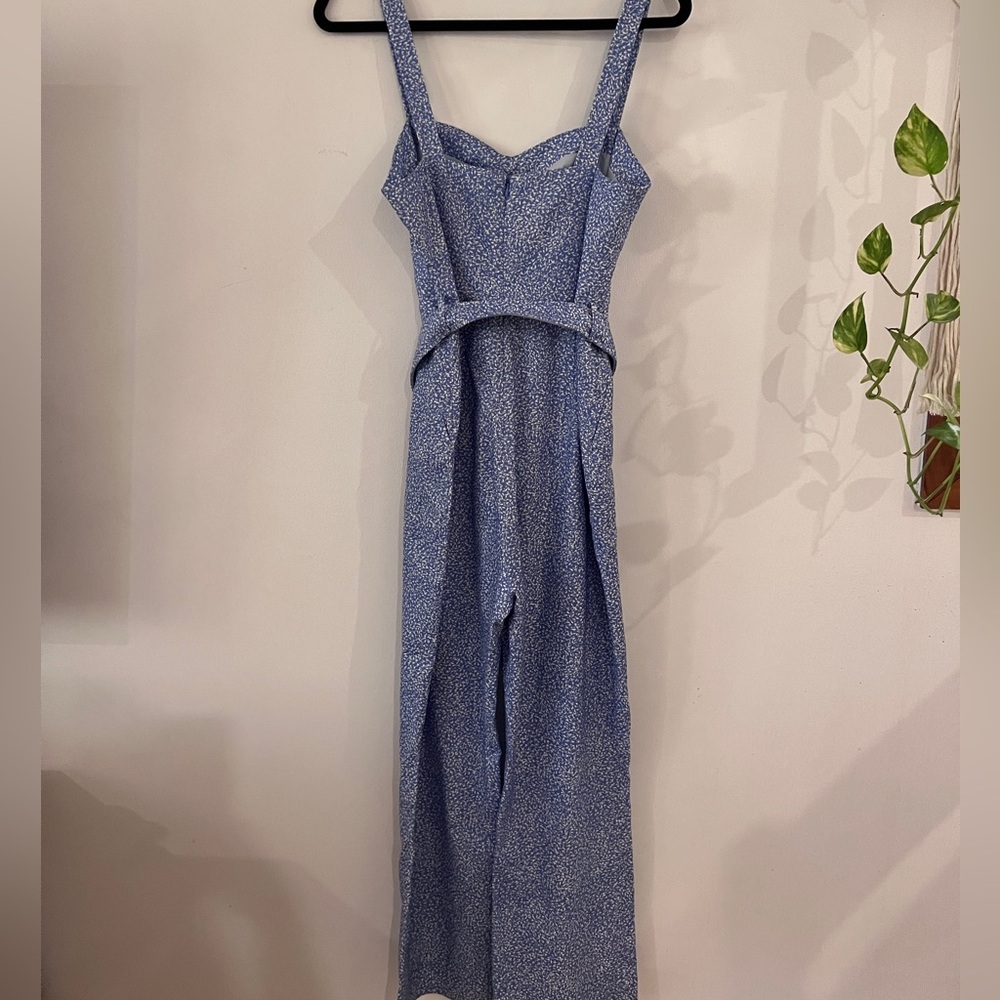 NWOT Jonathan Simkhai Layla Harper Blue Polkadot Jumpsuit size 6 - Picture 5 of 12